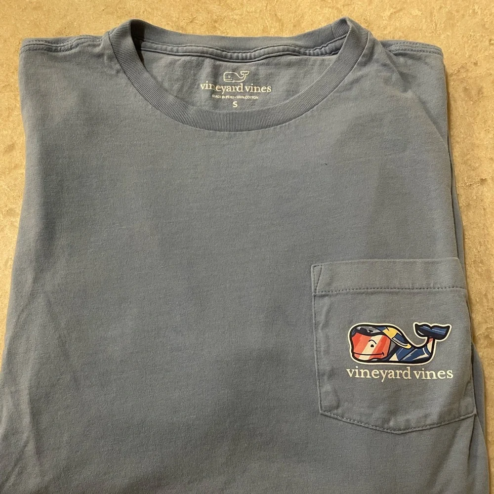 Light Blue Vineyard Vines Short Sleeve Shirt - Picture 1 of 4